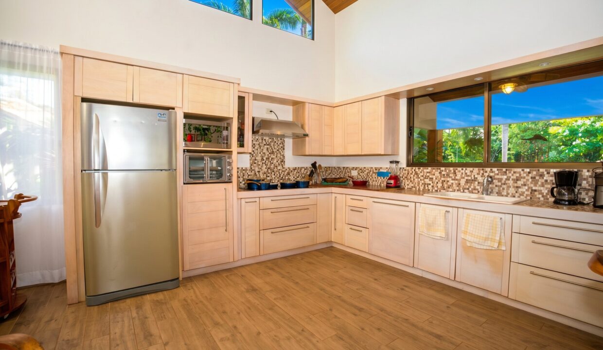 Tropical Eden — kitchen stainless appliances