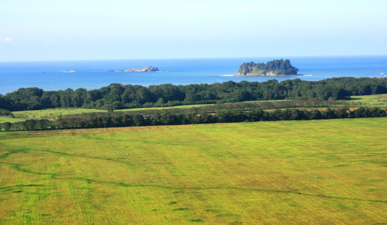 Coastal plains rolling to the Pacific seen from the Lomas del Rey ridge, Quepos